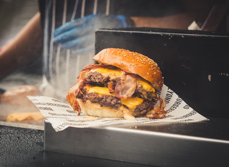 Four Cheeses Cheese Burger Extra Cheese